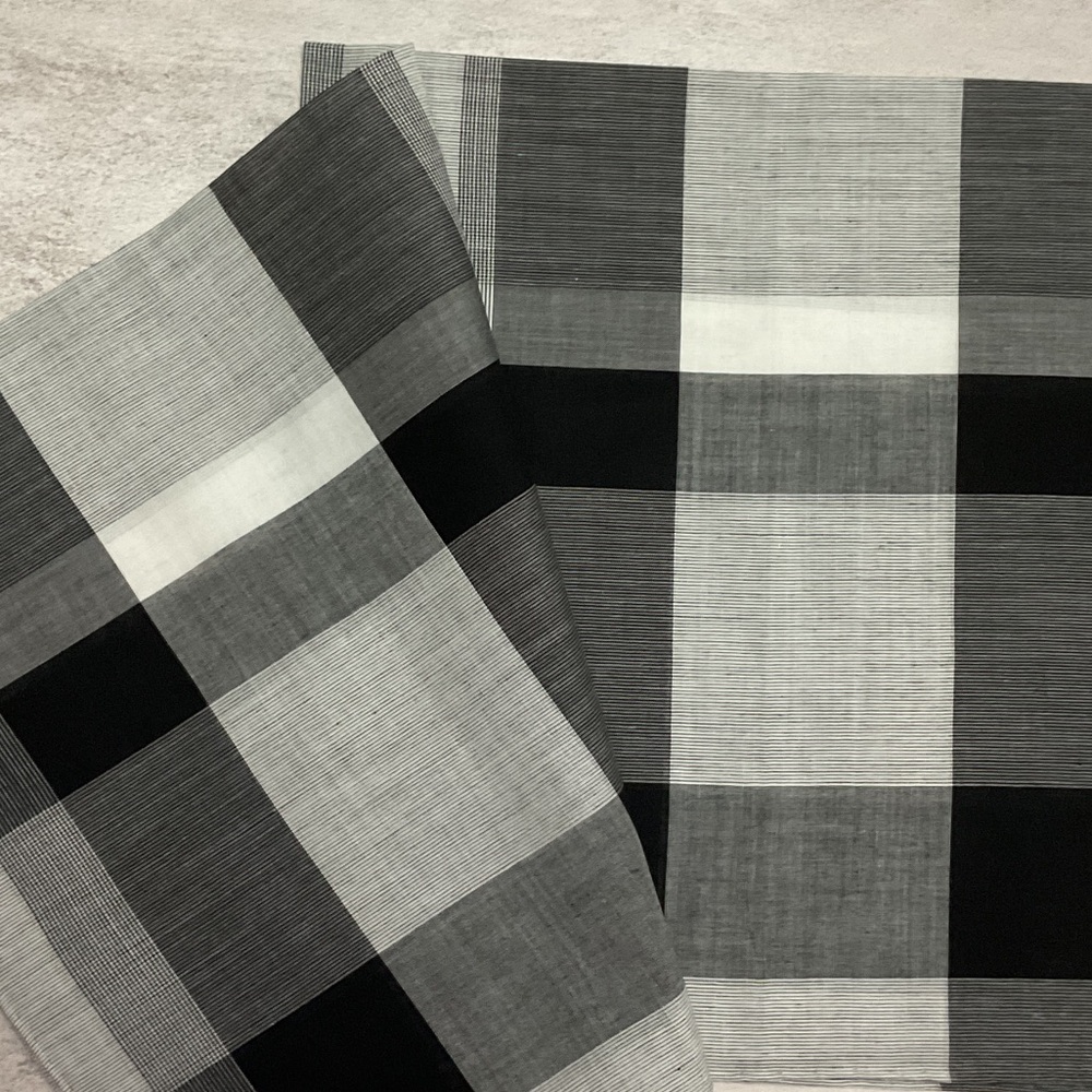 Dior Black and Gray Checkered Scarf - Picture 3 of 3